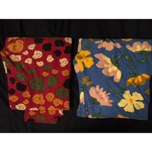 Lularoe Brand One Size Floral Leggings Bundle